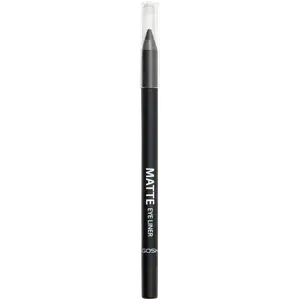 Матовый карандаш для глаз водостойкий 002 матовый черный Gosh Matte, 1,2 гр