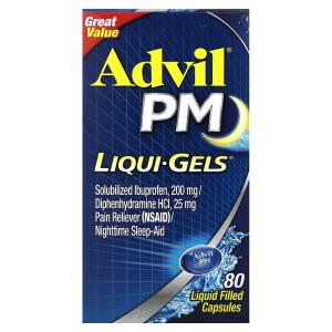 PM, Жидкие гели, 80 капсул Advil