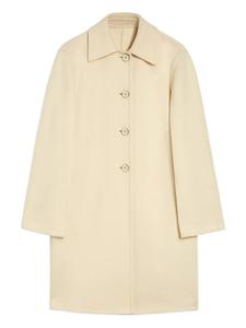 Jil Sander пальто с потайной застежкой, белый