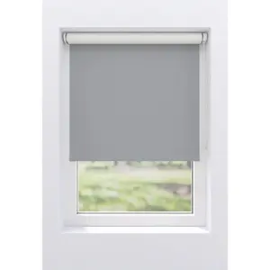 Рулонная штора мой дом «Ina», затемнение, теплозащита, энергосберегающая теплоизоляция, с сверлением/без сверления, свободновисящая, белая спинка, крепление Klemmfix или винтами My Home, цвет hellgrau/hellgrau + weiß