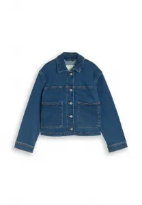 Джинсовая куртка mit из эластичного денима Tom Tailor, Mid Stone Bright Blue Denim