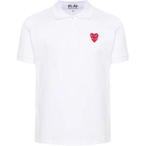 CDG Play Поло Unisex White