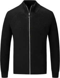 Мужской кардиган Maiyifu-GJ с молнией, легкий, теплый, с длинными рукавами, slim fit, вязаный, ребристый