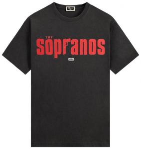 Винтажная футболка Kith For The Sopranos с главным логотипом, черная