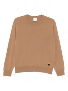 Кашемировый свитер с круглым вырезом Paul Smith, коричневый