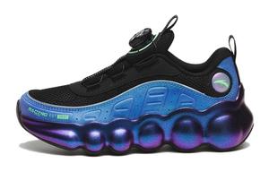 Износостойкие низкие детские повседневные кроссовки черно-синие подростковые Antakids