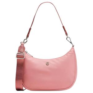 Lululemon Переработанный нейлоновый рюкзак через плечо малый обычный размер женский розовый, Pink