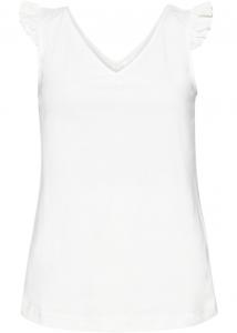 Топ с рюшами Bodyflirt, белый