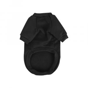 Зимняя толстовка из смеси хлопка для собак, одежда для домашних животных, теплое пальто на флисовой подкладке Unique Bargains, черный