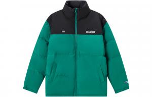 Champion Пуховик US Version Unisex, Green Patchwork