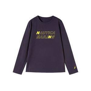 Футболка для младших школьников NAUTICA, темно-фиолетовый