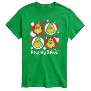 Футболка Big & Tall Grinch, Naughty And Nice, Green License, зеленый