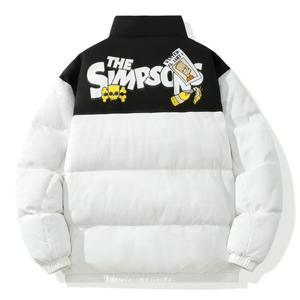 Пуховик унисекс The Simpsons, светло-серый (в комплекте одна фирменная куртка)