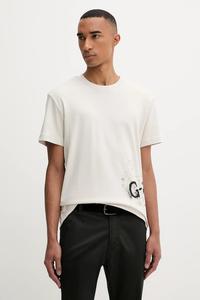 Хлопковая футболка G-Star, бежевый