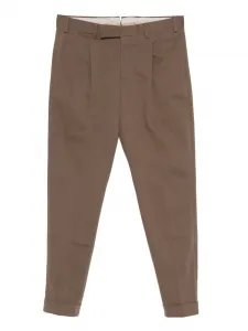 Брюки с защипами и манжетами PT Torino, нейтральный