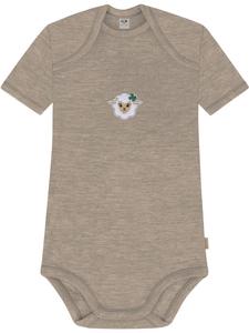 Normani Outdoor Sports Детский боди с короткими рукавами из мериносовой шерсти, цвет Тауранга, бежевый