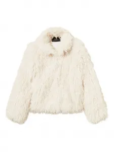 Шуба из искусственного меха Twinset, белый