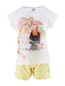Футболка Disney Frozen 2tlg Outfit Frozen, цвет weiß/gelb