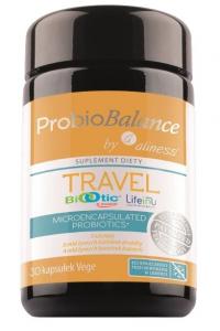 Aliness, ProbioBalance от Aliness Travel Saccharomyces Boulardii Bacillus subtilis Rhamnosus GG, Добавка , 30 растительных капсул Inna Marka