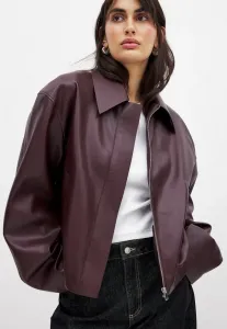 Куртка из искусственной кожи Na-Kd, Burgundy