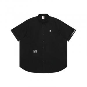 Рубашка с аппликацией логотипа A Bathing APE Aape, черный