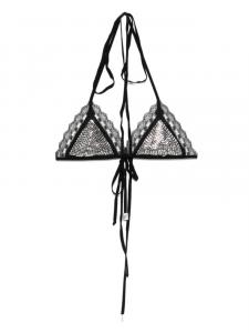 The Attico топ бикини со стразами, черный