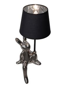 Näve Настольная лампа "Helge" в серебристо-черном цвете - (В)45 x Ø 18 см