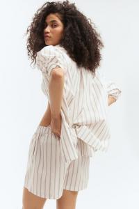 Хлопковая блузка H&M, белый