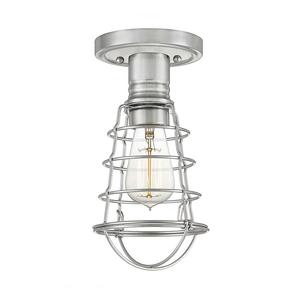 Потолочный светильник Elstead Mixon, сталь - серебро