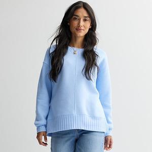 Женский свитер с комбинированной резинкой Sonoma Goods For Life, Bluette
