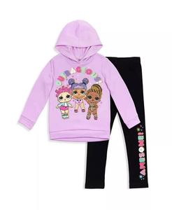 Комплект одежды для девочек Roller Sk8er Daring Diva Diva Pullover Fleece Hoodie and Leggings L.O.L. Surprise!, мультиколор