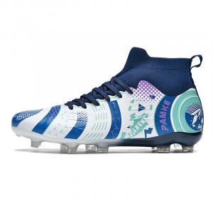 PANKE Футбольные бутсы унисекс высокие белые темно-синие