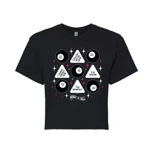 Укороченная футболка Juniors Magic 8 Ball Licensed Character, черный