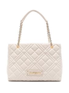 Love Moschino сумка-тоут с логотипом, нейтральный цвет