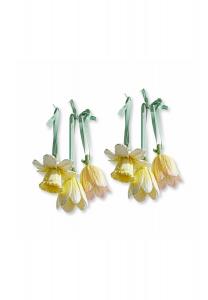 Набор из 6 подвесок Duerre желтый/зеленый Loberon, желто-зеленый