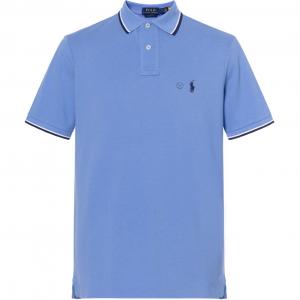 Хлопковая поло с коротким рукавом Polo Ralph Lauren, синий