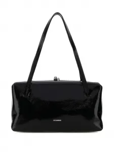 Сумка-тоут Pillow с ручкой и отделкой цвета годжи Jil Sander, черный