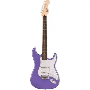 Squier Sonic Stratocaster, гриф из лавра, белая накладка, ультрафиолетовый