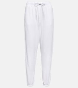 Спортивные брюки из смесового хлопка и флиса POLO RALPH LAUREN, белый