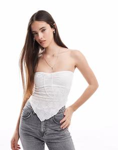 Топ-труба Cotton On Claudia белого цвета Cotton:On