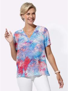 Блузка без застежки с принтом цвета морской волны и зелени WITT WEIDEN