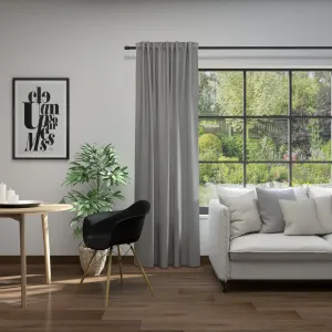 Нейтекс для вас! Штора «Линесса», (1 шт.), ВхШ: 245х137, шарф со потайными петлями Neutex For You!, цвет hellgrau