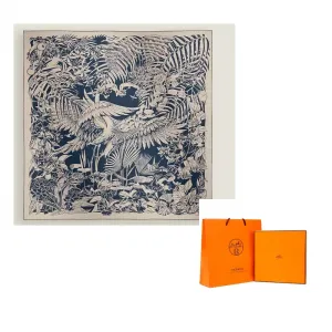 Шелковый шарф Mulberry Silk Scarves Women's Multicolor HERMES, мультиколор