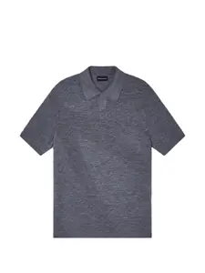 Фактурная футболка Emporio Armani, серый