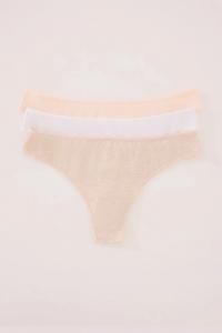 Хлопковые стринги 3 шт Women'Secret, белый