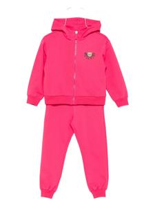 Moschino Kids спортивный костюм с принтом Тедди, розовый