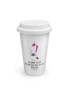 Mr. & Mrs. Panda Термос с изображением единорога и надписью белого цвета