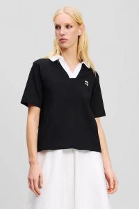 Хлопковая футболка IKON Karl Lagerfeld, черный