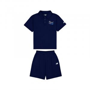 New Balance Повседневный спортивный комплект nb ss25 2 предмета marine blue для детей 3-7 лет