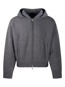 Трикотажное худи на молнии Coor, серый